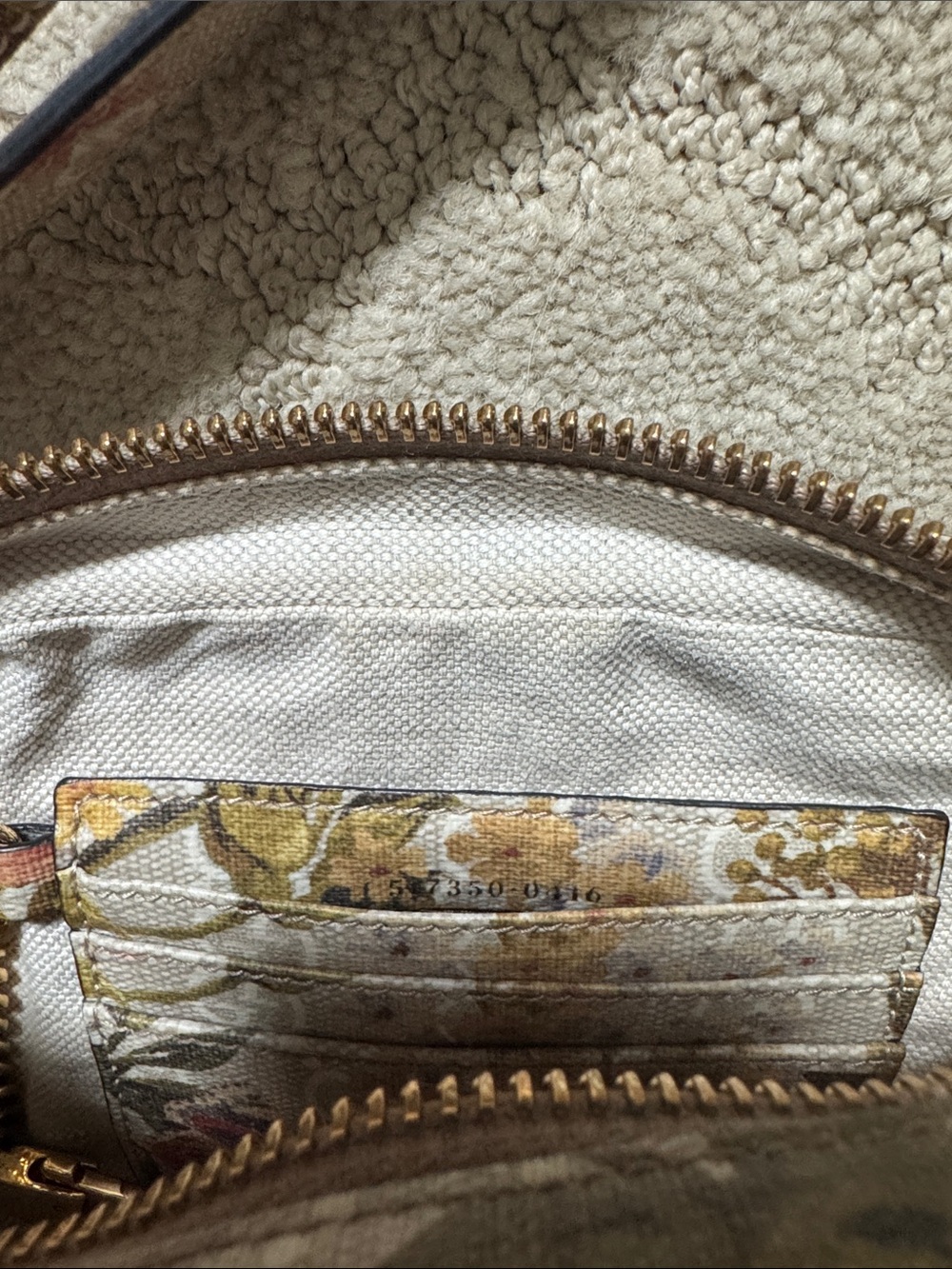 Auth Gucci Ophidia Flora GG Canvas Web Detail Crossbody Bag Small - Picture 14 of 15